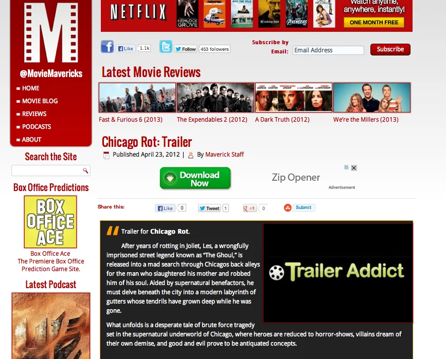 @moviemavericks gave out a repost, hope to get on their podcast soon!