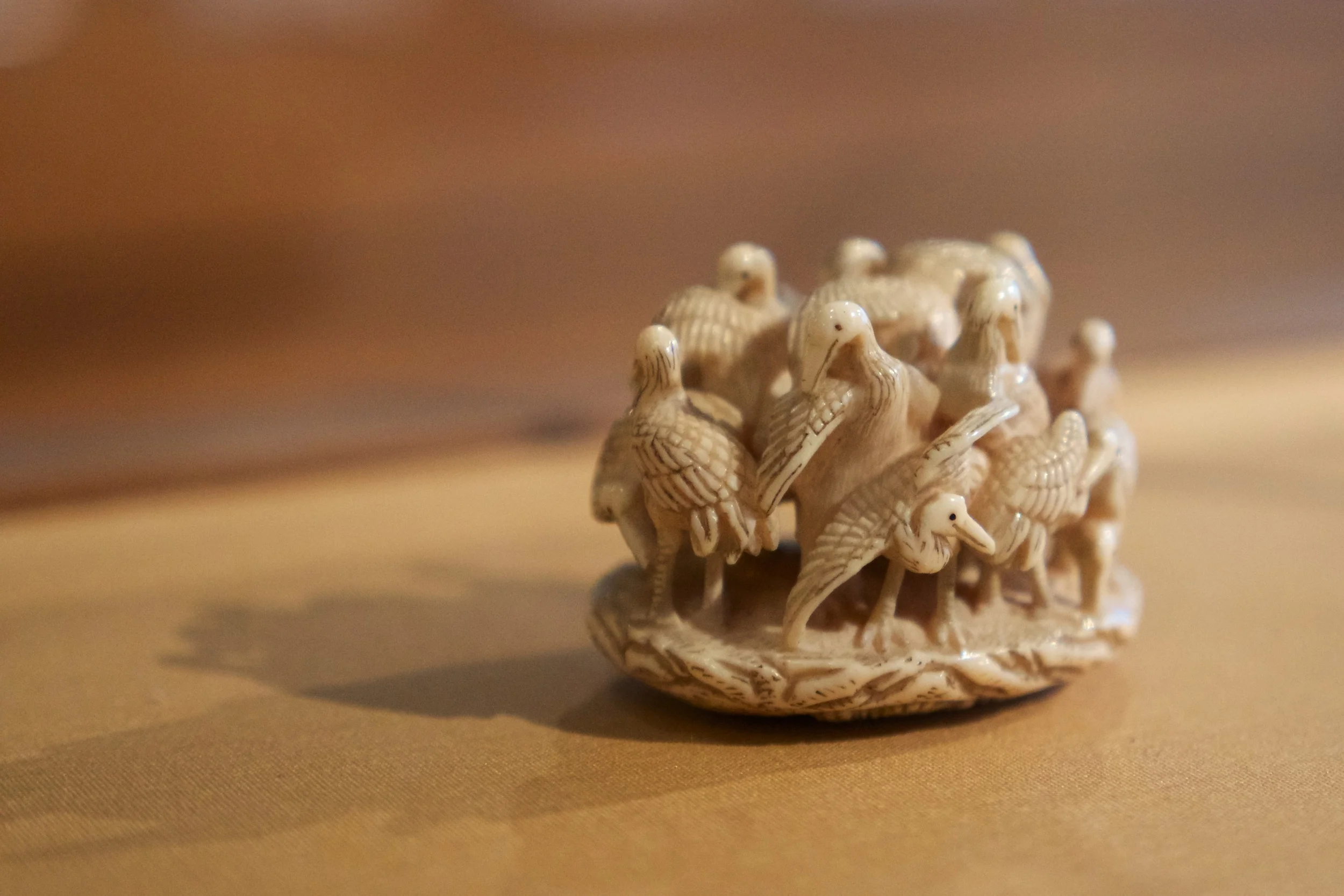 Netsuke: Crane Group
