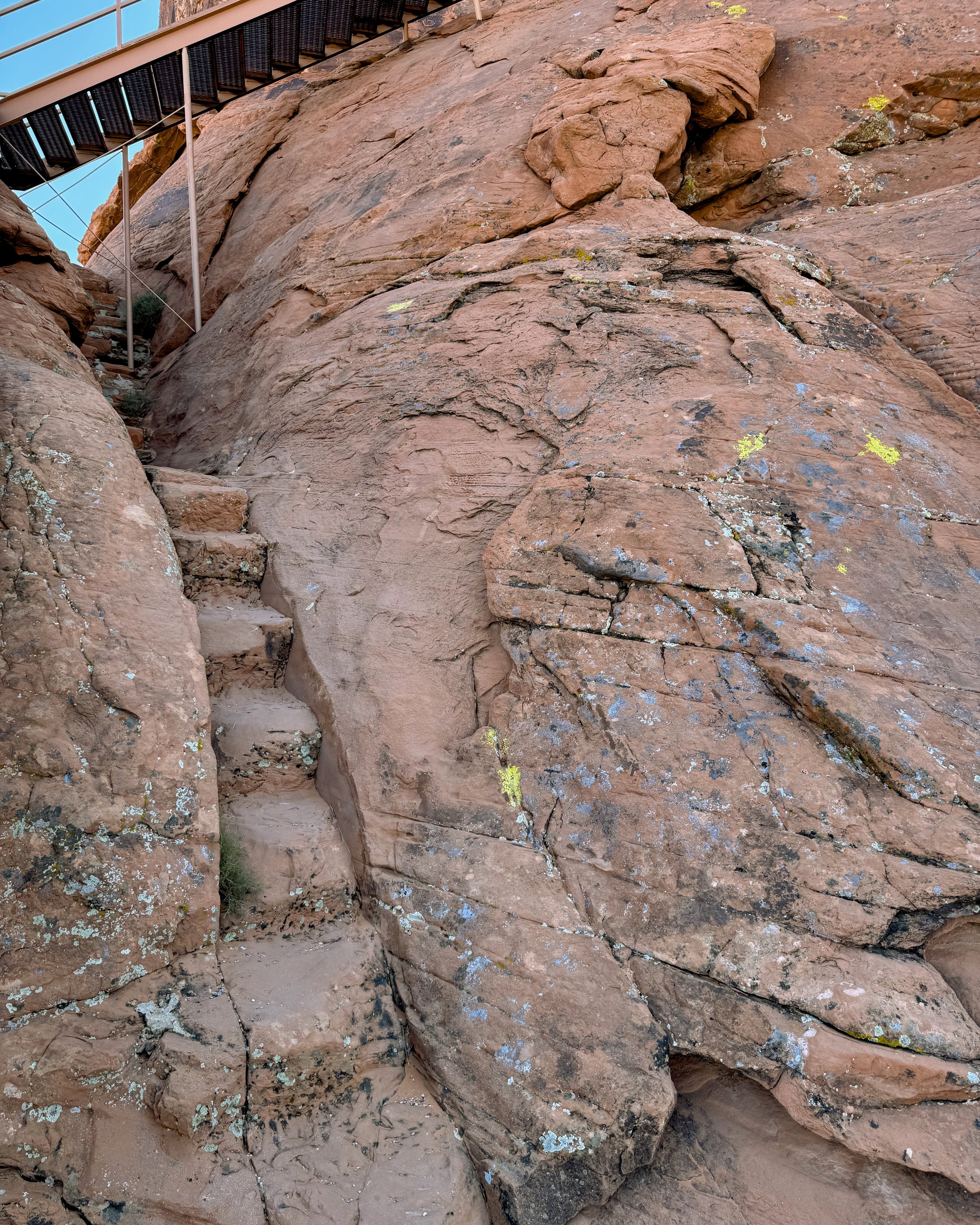 Carved steps