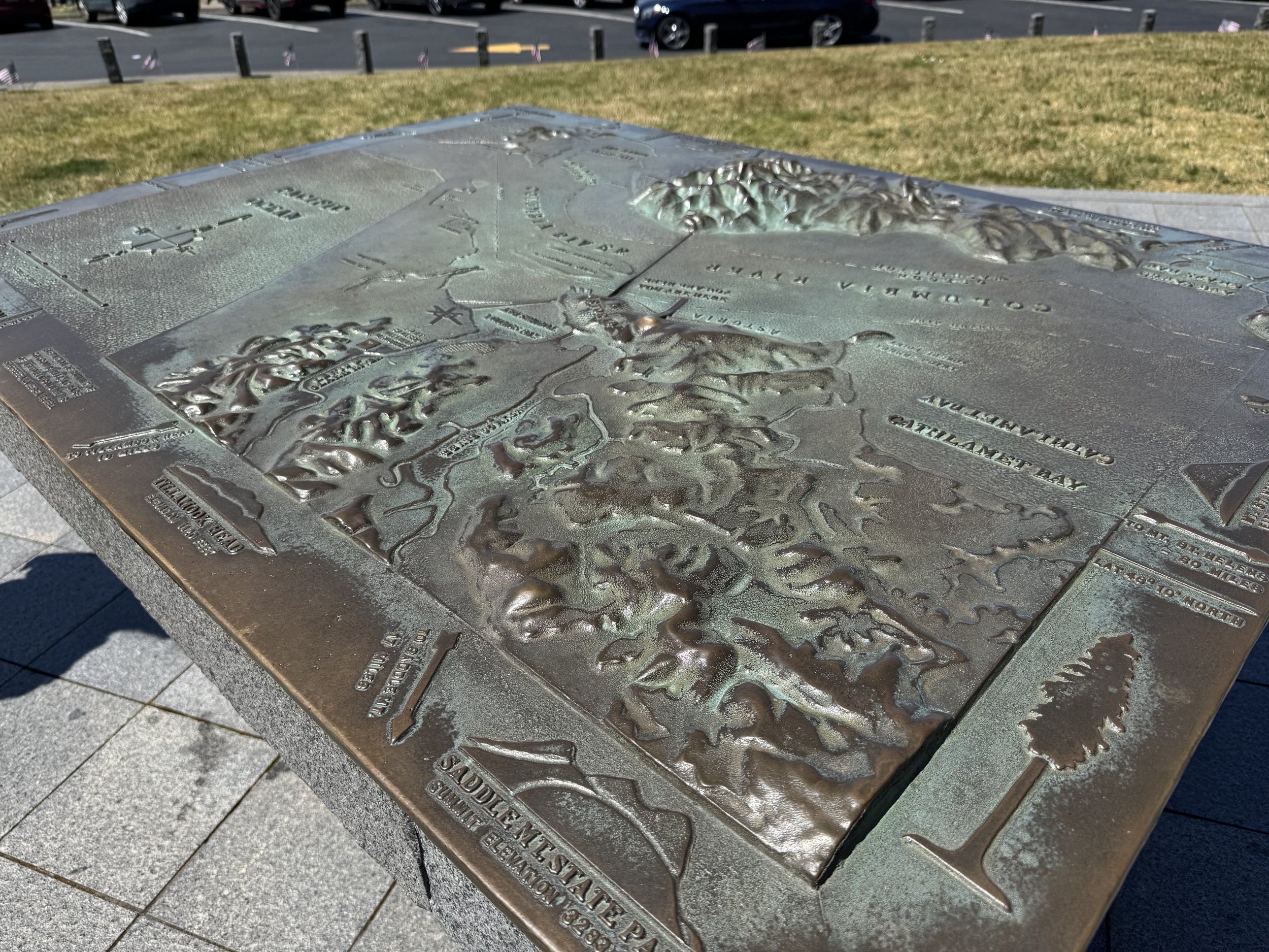 Relief map of Astoria