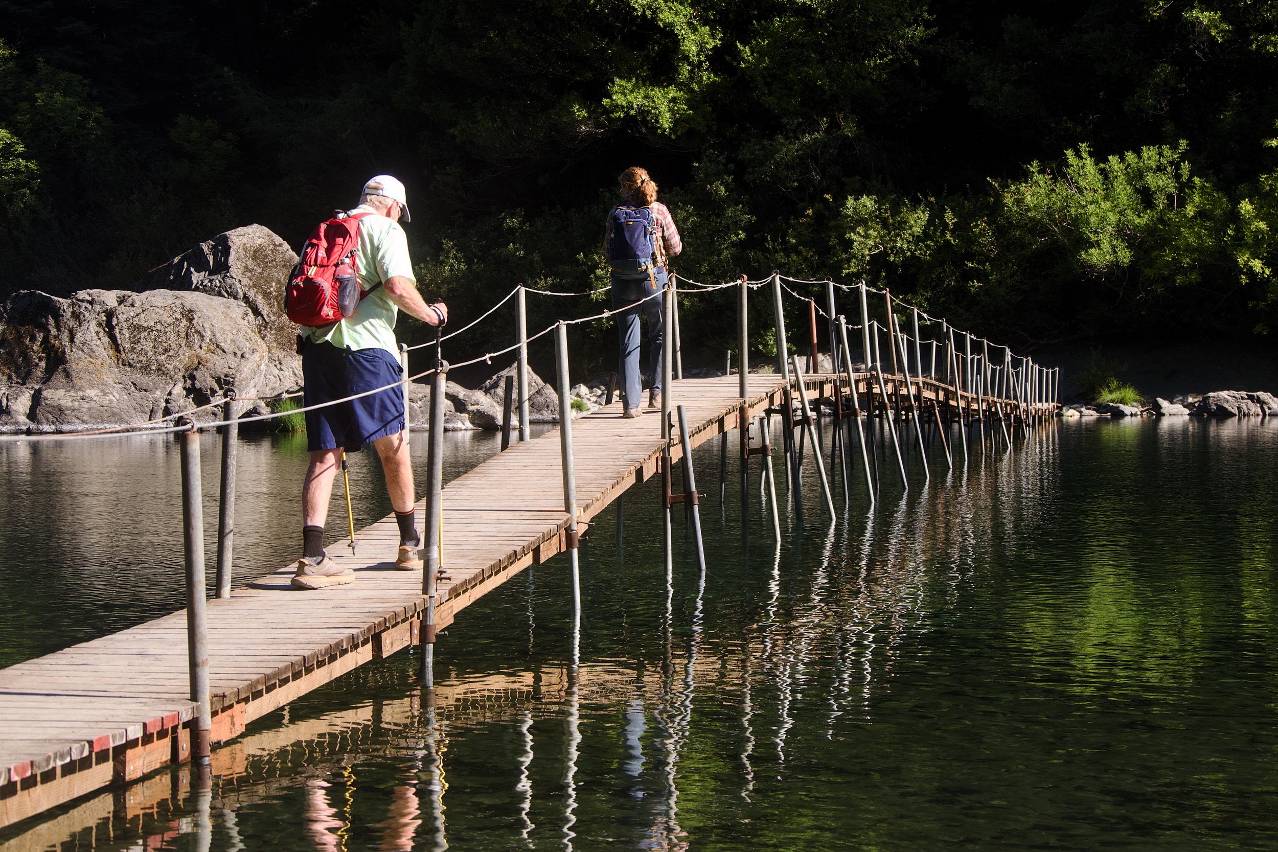 Pedestrian bridge over Smith River