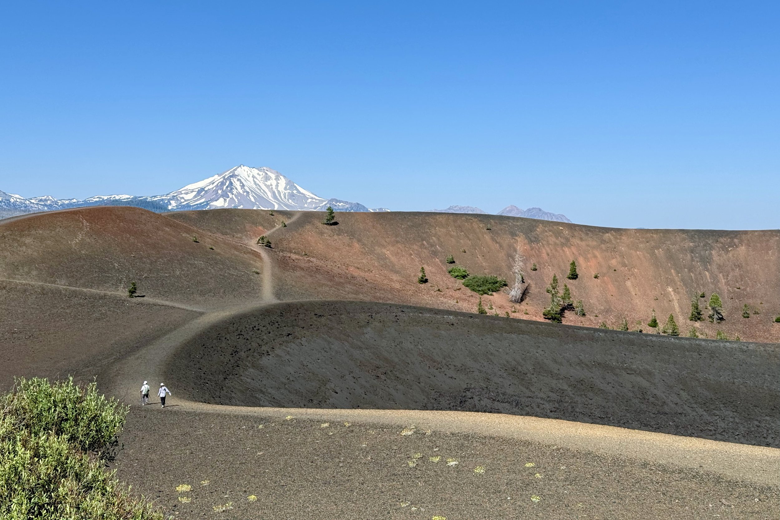 Lassen behind the caldera