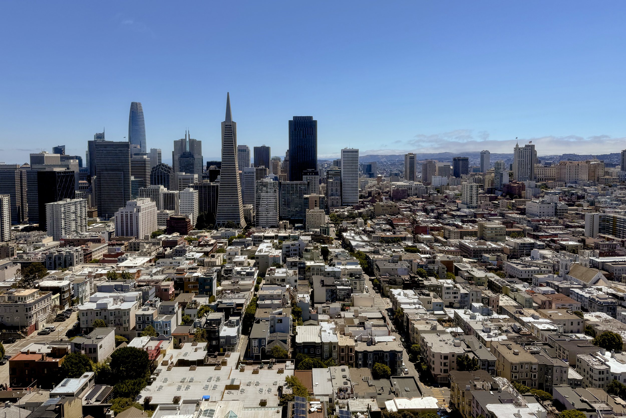 Looking towards Transamerica pyramid