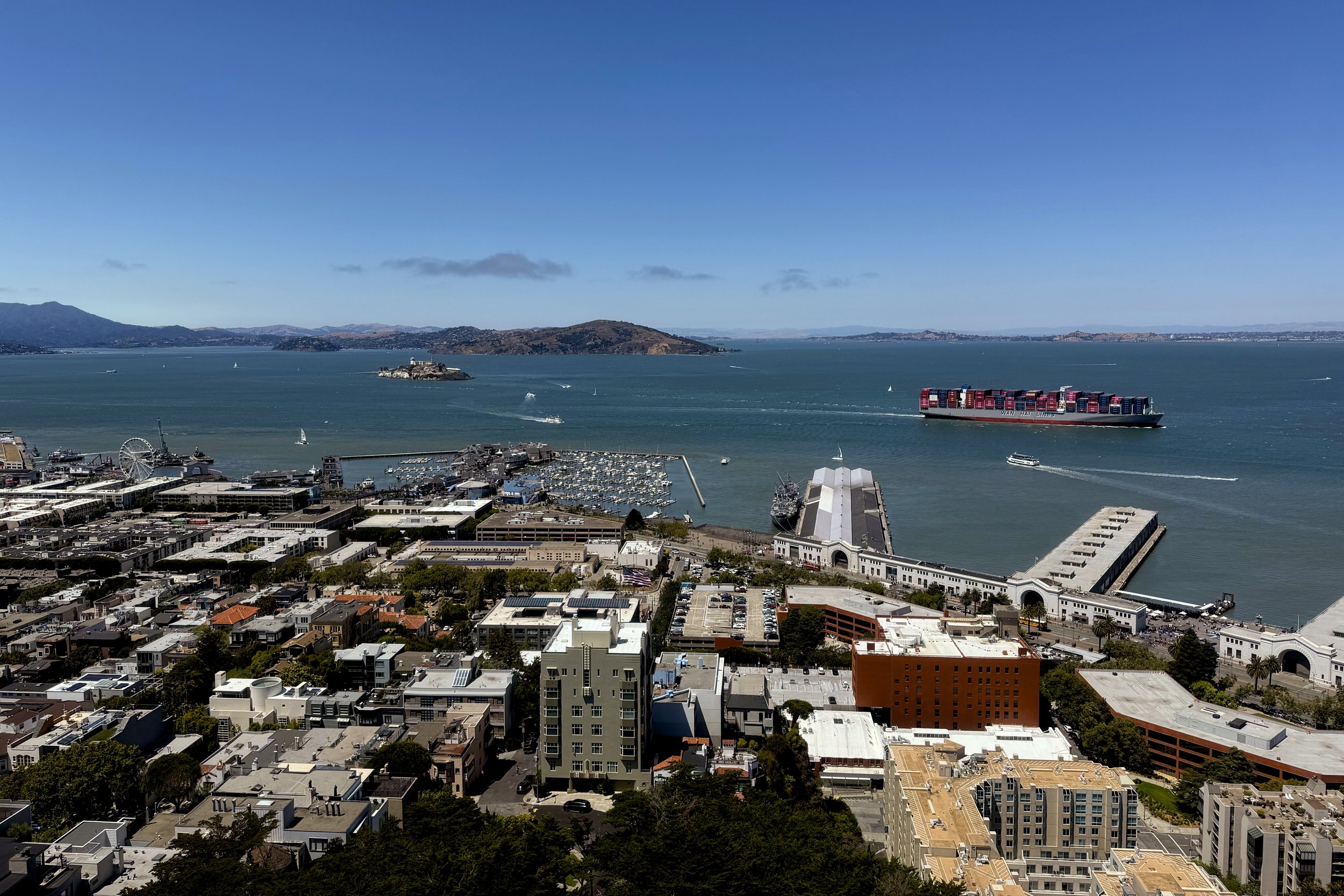 Looking towards Alcatraz