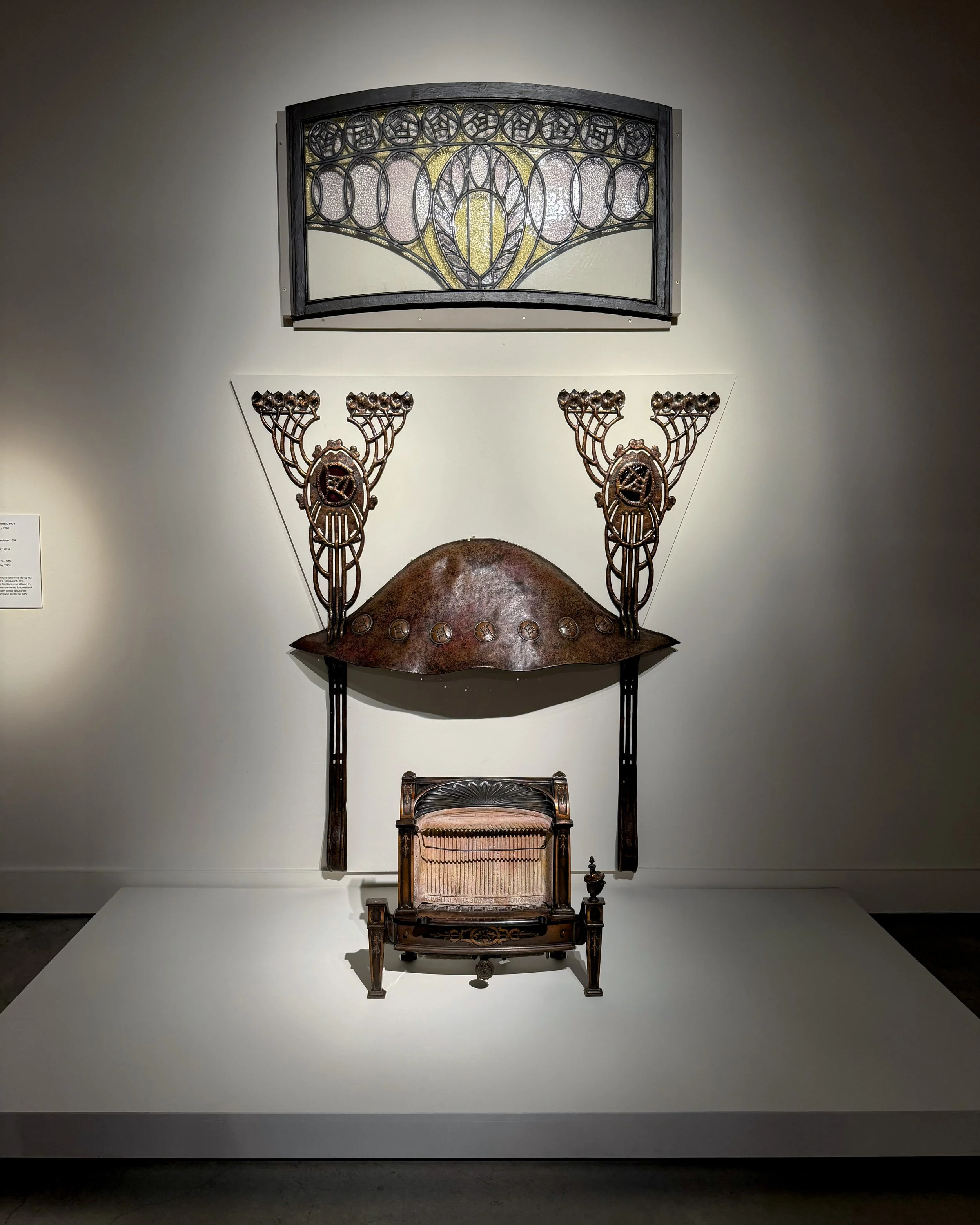 Daventport apartment window, fireplace, Humphrey radient fire