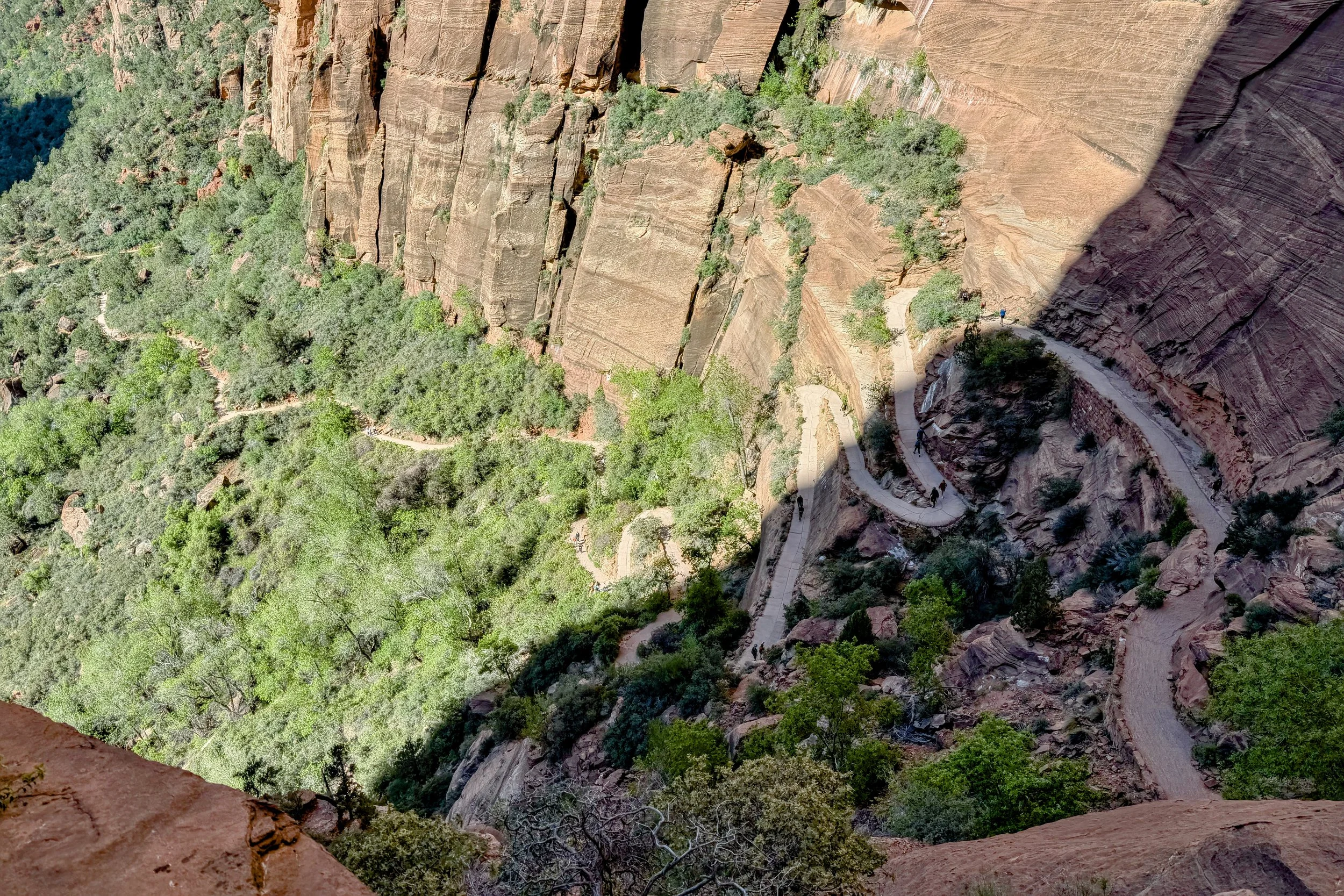 West Rim Trail switchbacks