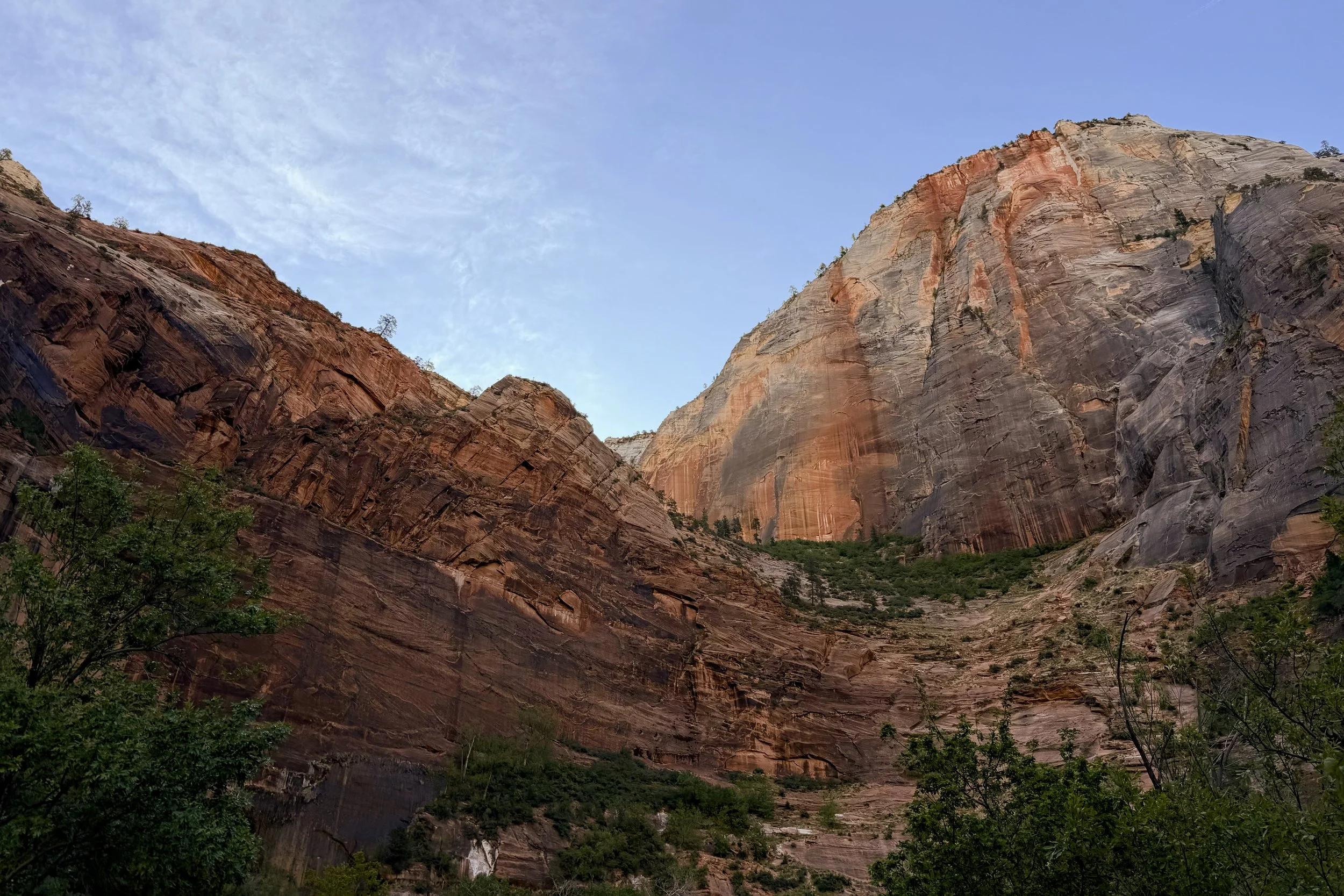 Zion Canyon from Weeping Rock stop