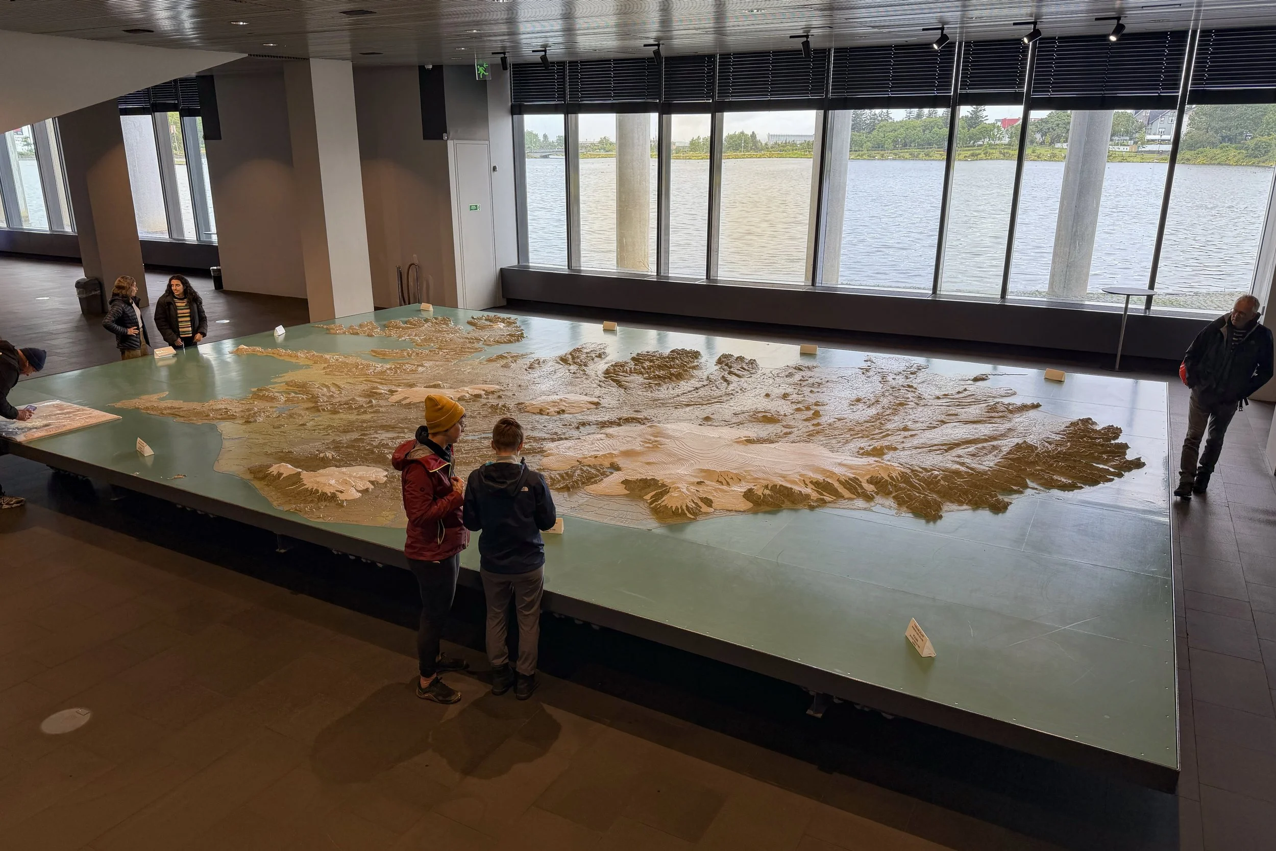 Relief map of Iceland