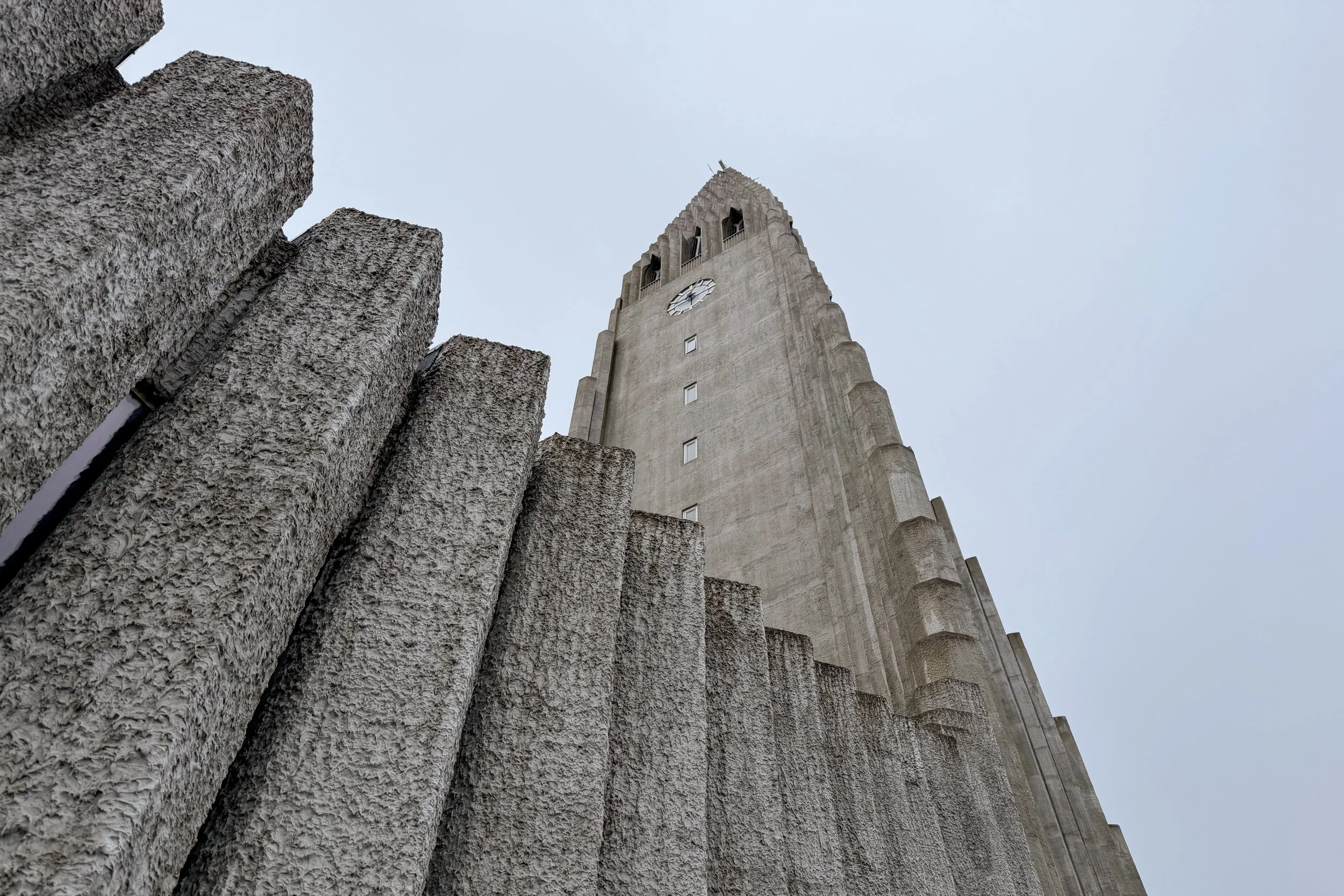 Stylized columnar basalt