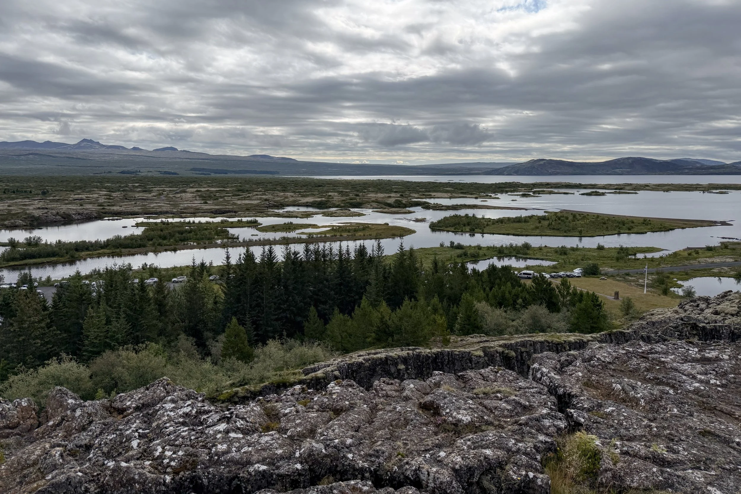 Looking into the valley