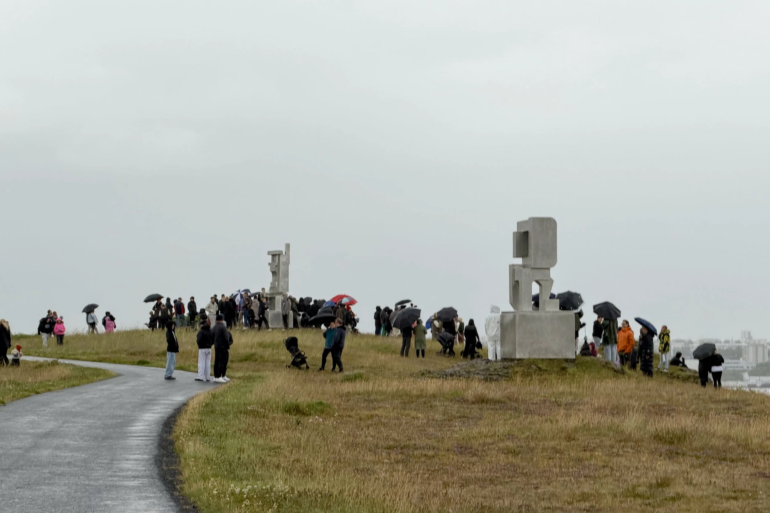 People gathering for the eclipse