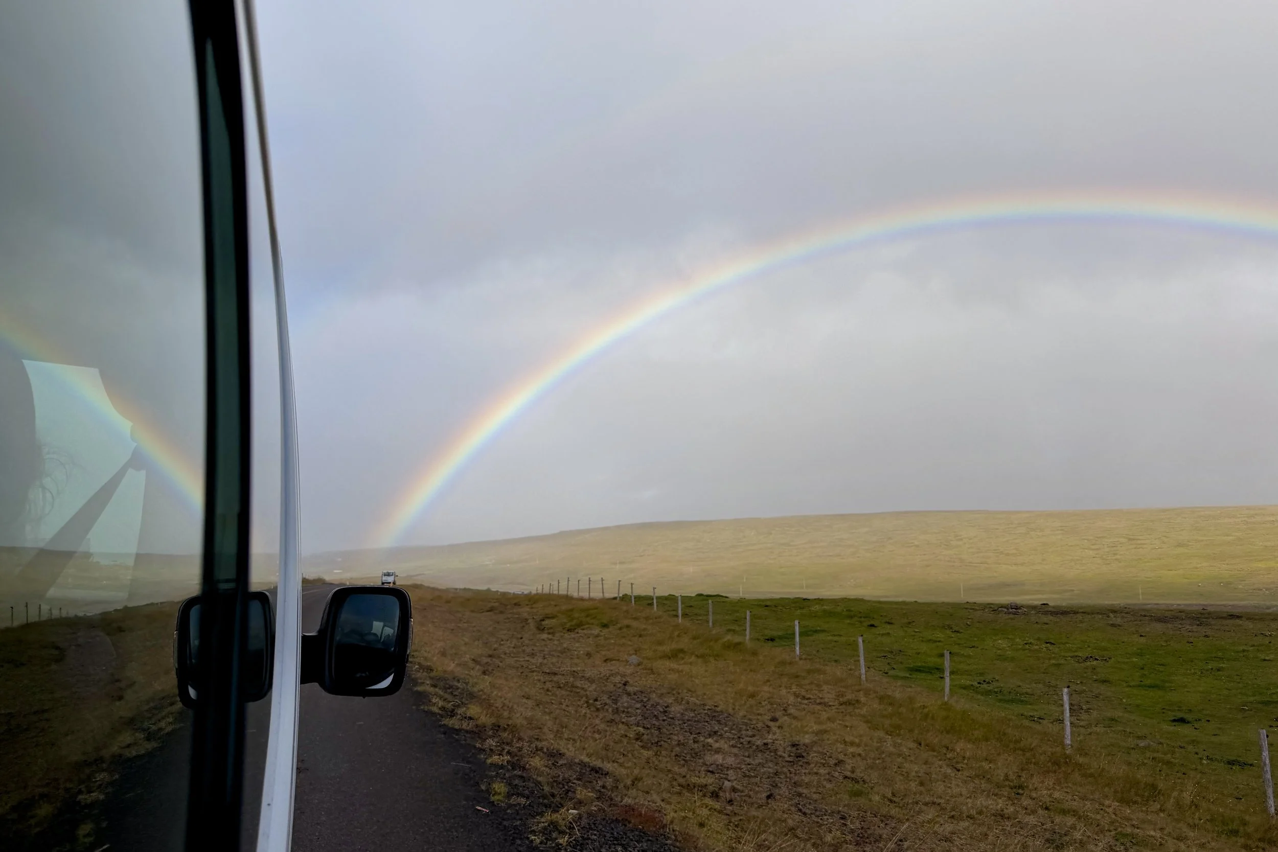 Rainbow along the drive