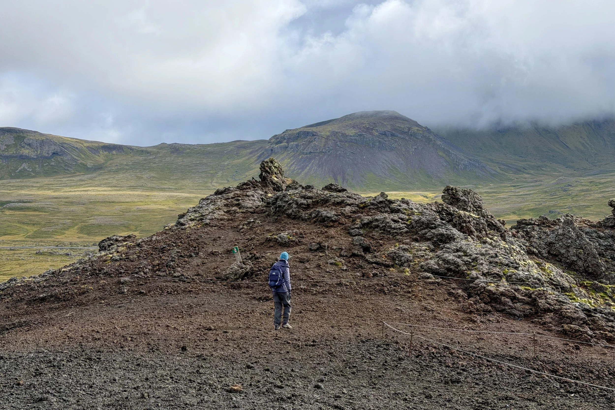 Top of Saxhóll (volcanic crater)