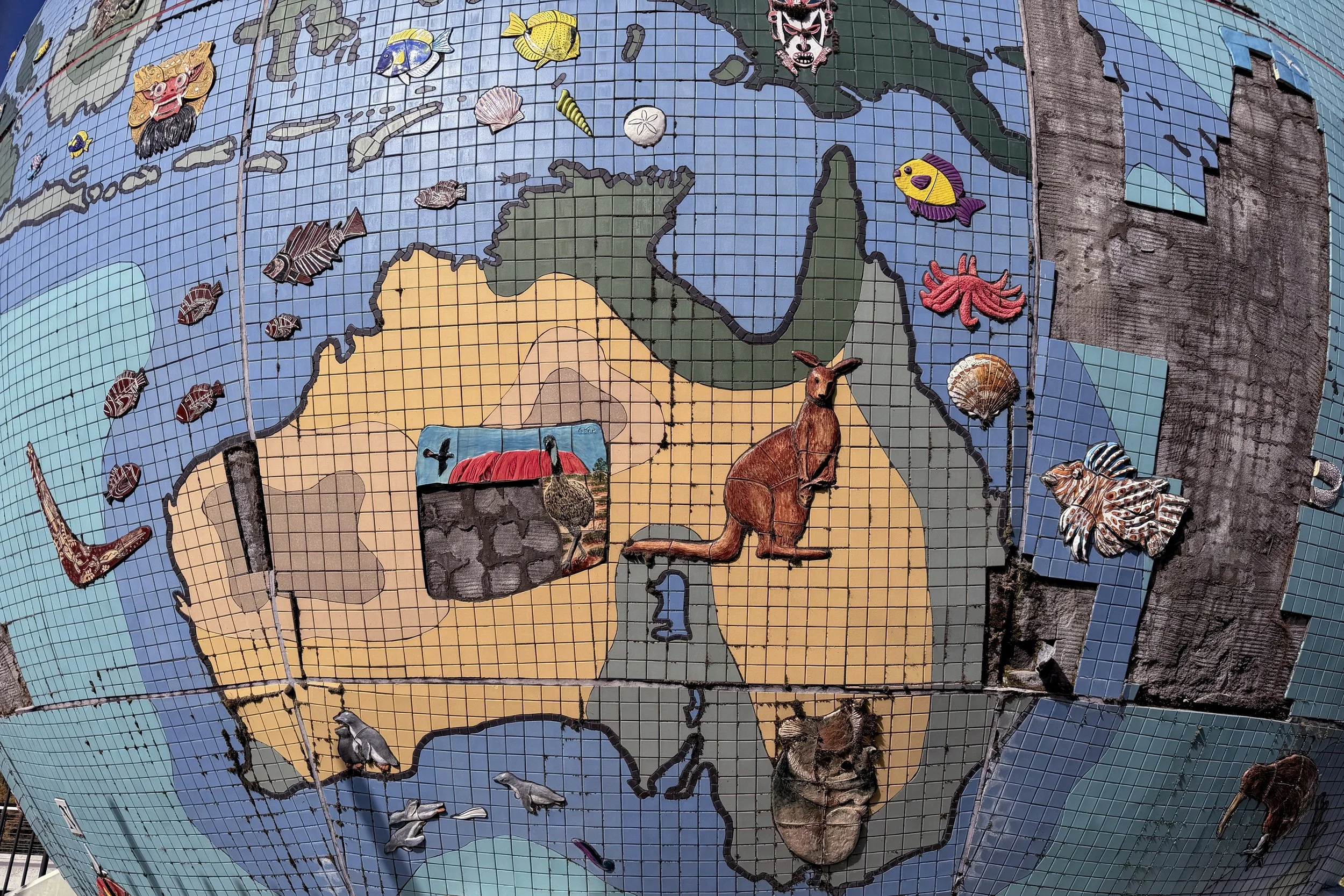 Australia with missing tiles