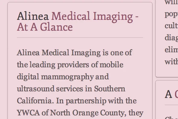Alinea & YWCA-NOC receive national recognition from Avon Foundation for Mobile Mammography Outreach