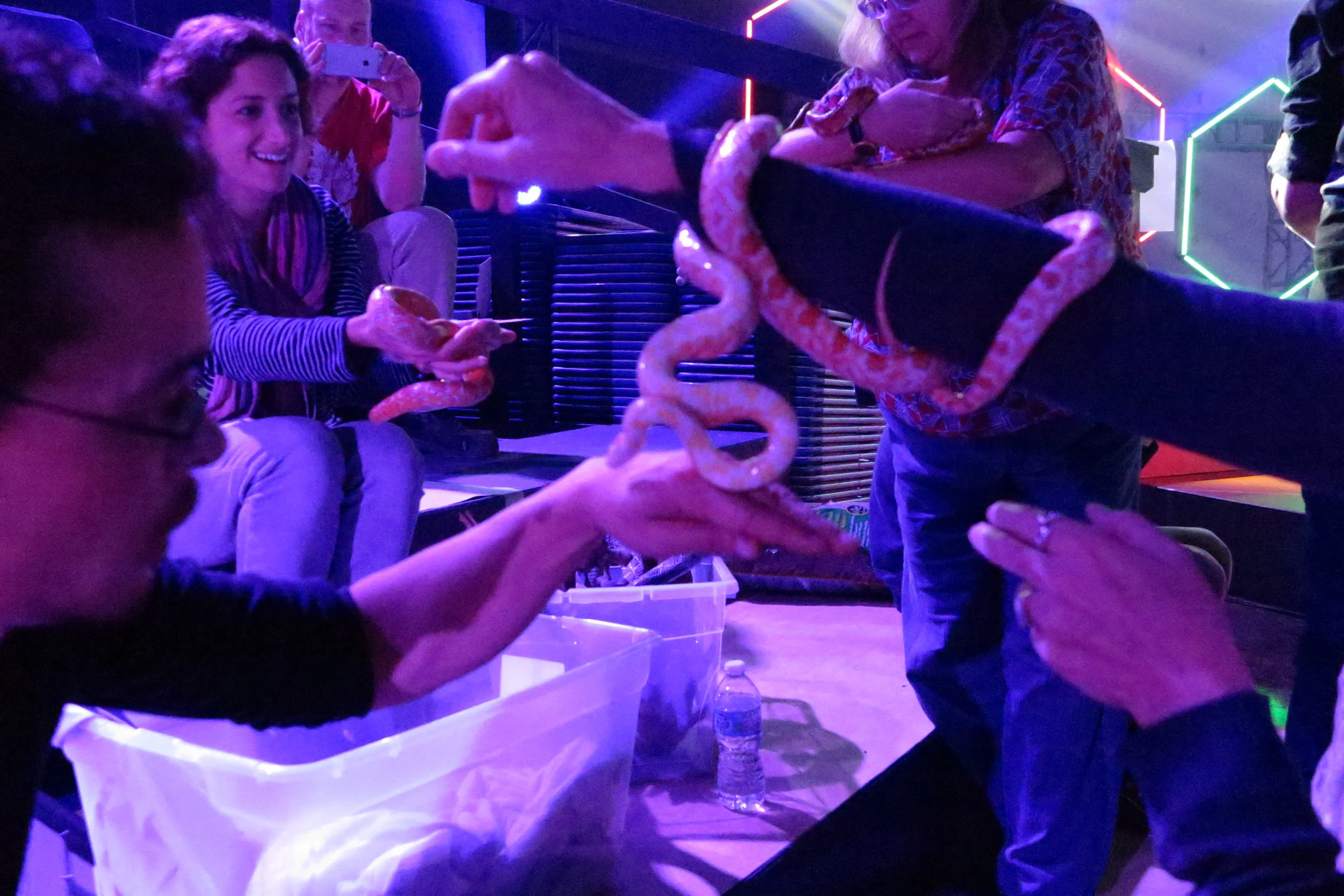  Ben touching a game 3 snake! 