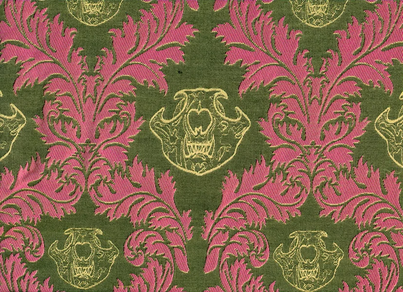 Copy of Silk Jacquard Sample - MeerCat Skull Damask.jpg