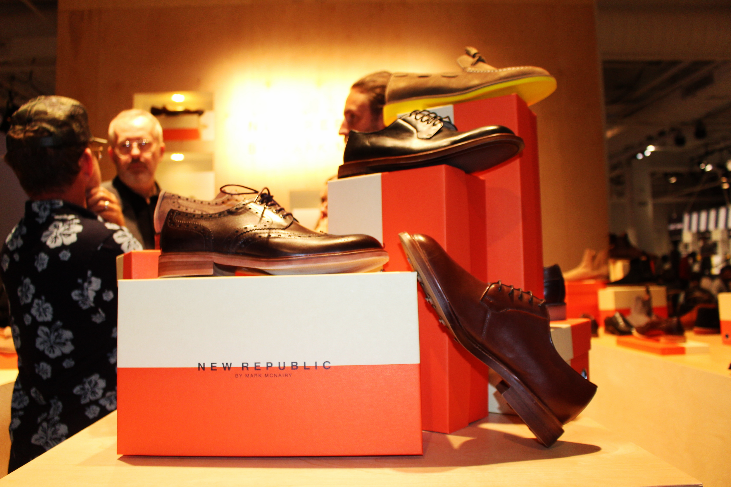 New Republic brought the shoe game for the day.