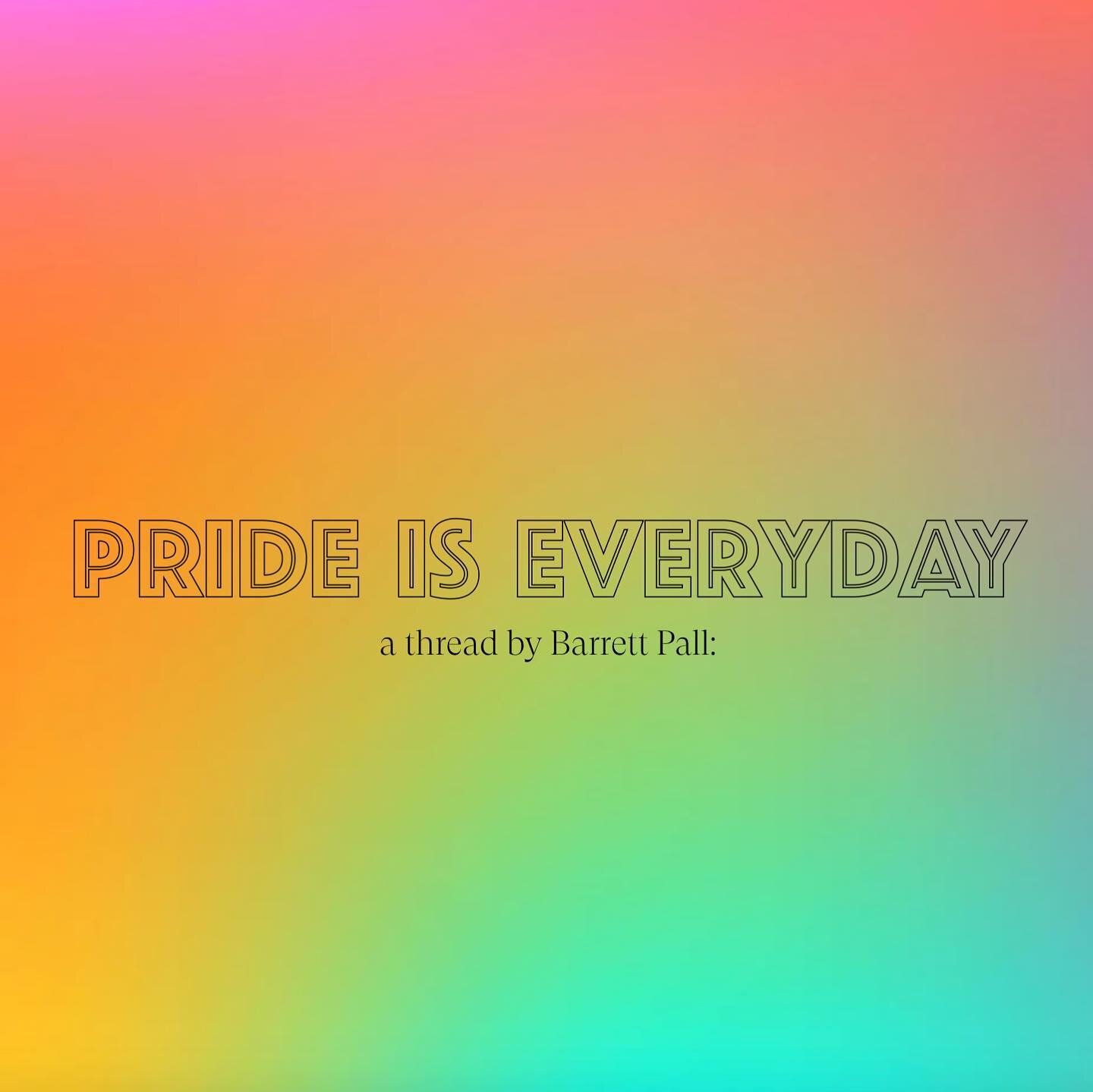Please read, reflect, share, and add your voice to the conversation in a constructive and conscious way. Remember we go so much farther when we challenge the status quo, are open to change, and work together. All my love. Happy #Pride y&rsquo;all. 

