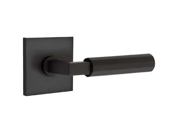 EMTEK SELECT, L-Square Faceted Lever, Square Rosette | FLAT BLACK.jpg