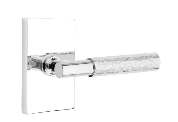 EMTEK SELECT, T-Bar Hammered Lever, Modern Rectangular Rosette | POLISHED CHROME.jpg