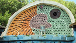Glass Bottle Brick Designs