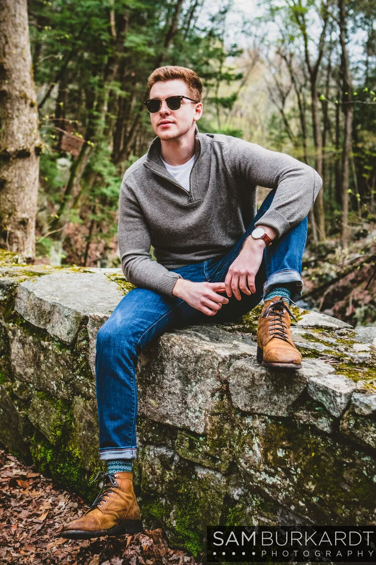 Outdoor Fall Modeling Portrait Session in Danbury, CT