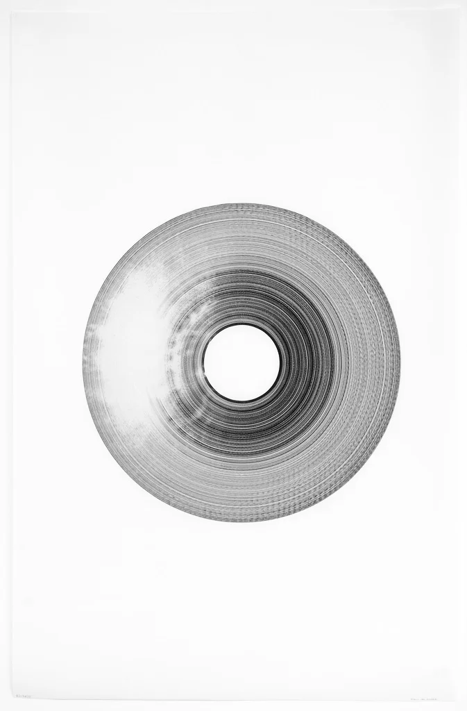 © 2012 Adrian Göllner, Across the Universe, ink on vellum, 34 x 22 inches