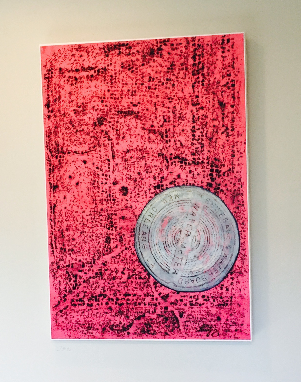 © 2016 Lucinda Ziesing, Lucinda, unknowingly the collage of a New Orleans water meter rubbing and a rubbing from the floor in Pompeii painting have a curious connection. The date of the Vesuvius and Katrina natural disasters is August 24th. No accidents, Right?