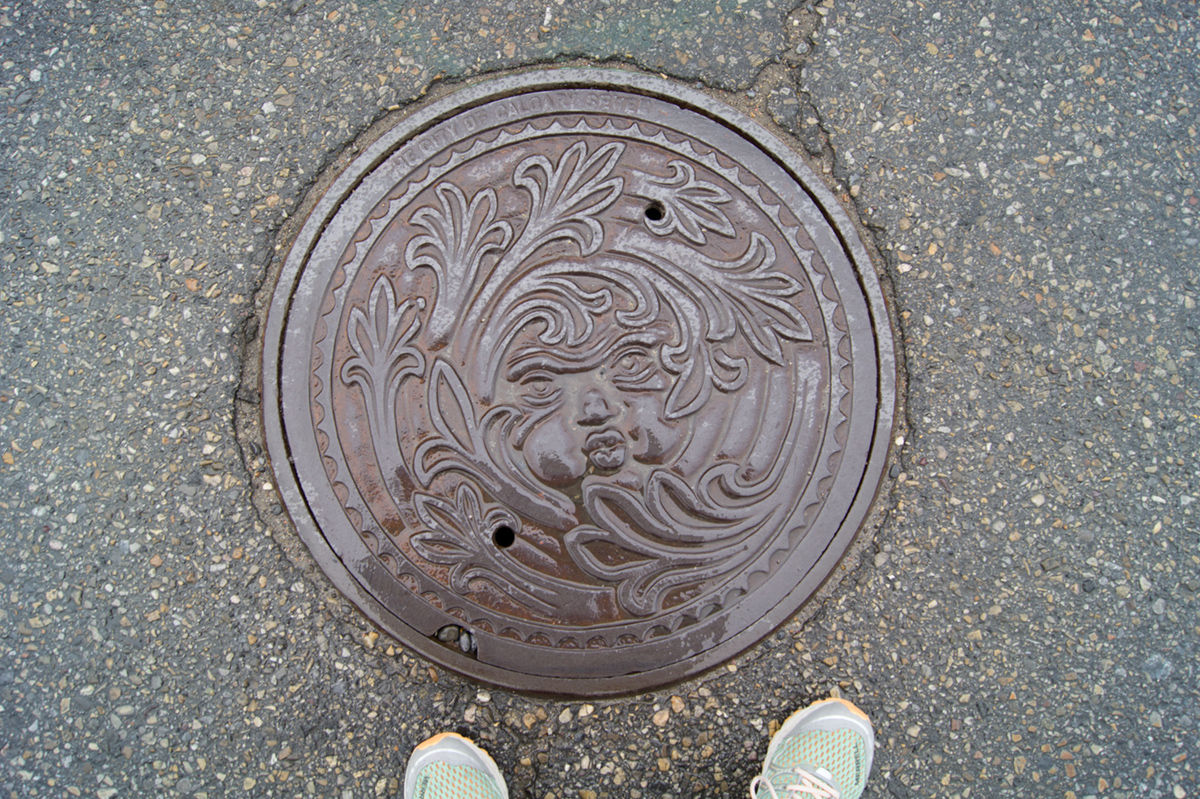 © 2016 Louise Levergneux, Alberta manhole cover