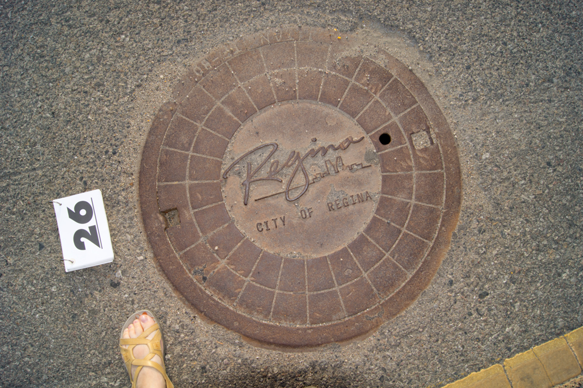 © 2016 Louise Levergneux, Saskatchewan manhole cover