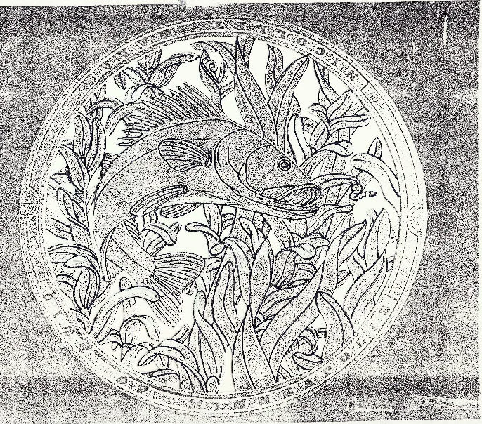© 2016 Kate Burke, the actual drawing used to cut the design—many copies were made to prevent the loss of image detail when transferring the drawing 