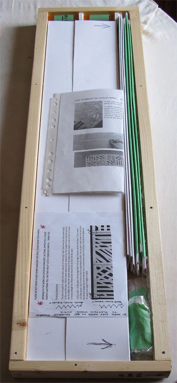 © Cathryn Miller, instructions for unpacking and repacking In Winter, part 3. These instructions are fantastic, every artist should be this dedicated to their work!