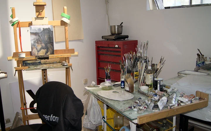 © 2017 Louise Levergneux, Guy's work table