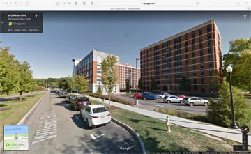 © 2017 Google Maps, Rush Rhees Library, Rochester University