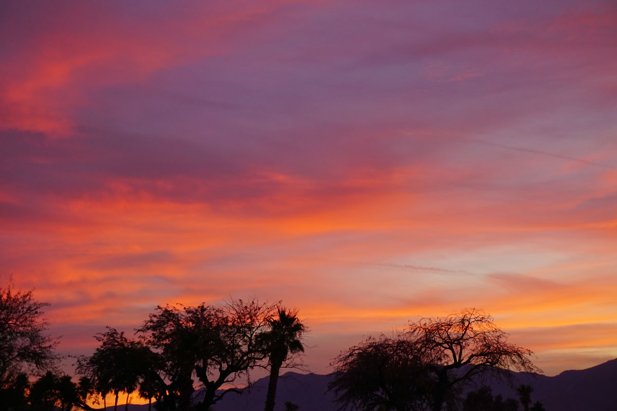 © 2017 Louise Levergneux, sunset in Desert Hot Springs, California