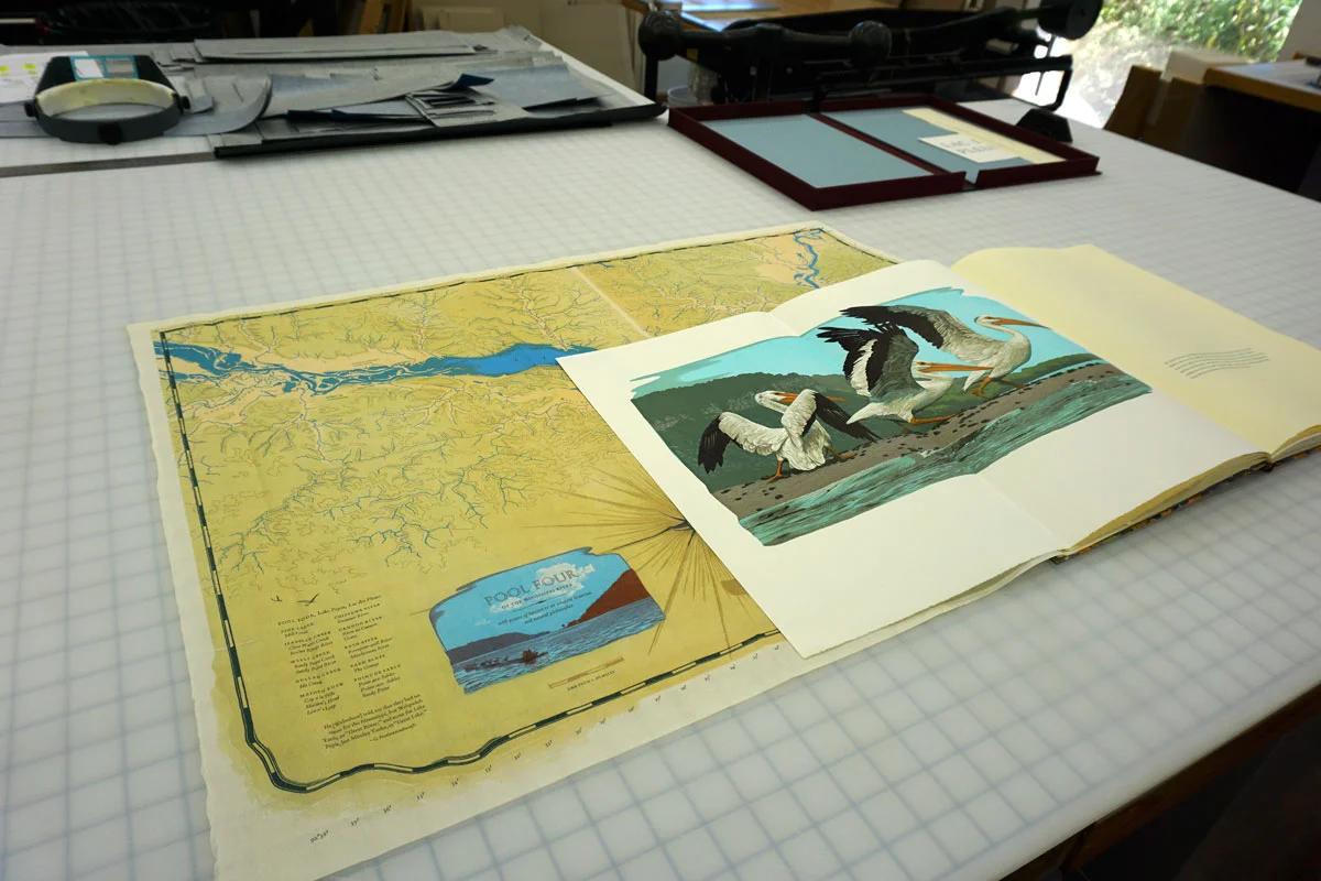 © 2017 Louise Levergneux, Lac des Pleurs with full map open