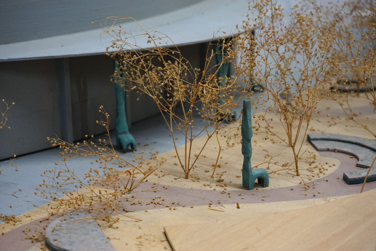 © 2018 Louise Levergneux, Barbara Grygutis' studio, maquette for Front Row Center