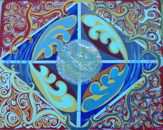 © 2017 Flavie Beaudet, several layers later, the finished tabletop
