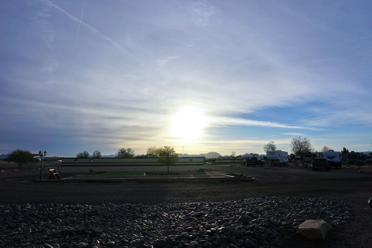 © 2018 Louise Levergneux, sunrise in Gila Bend, Arizona
