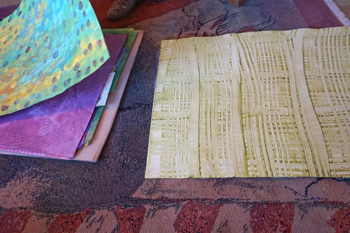 © 2018 Louise Levergneux, paste papers by Gail Murray