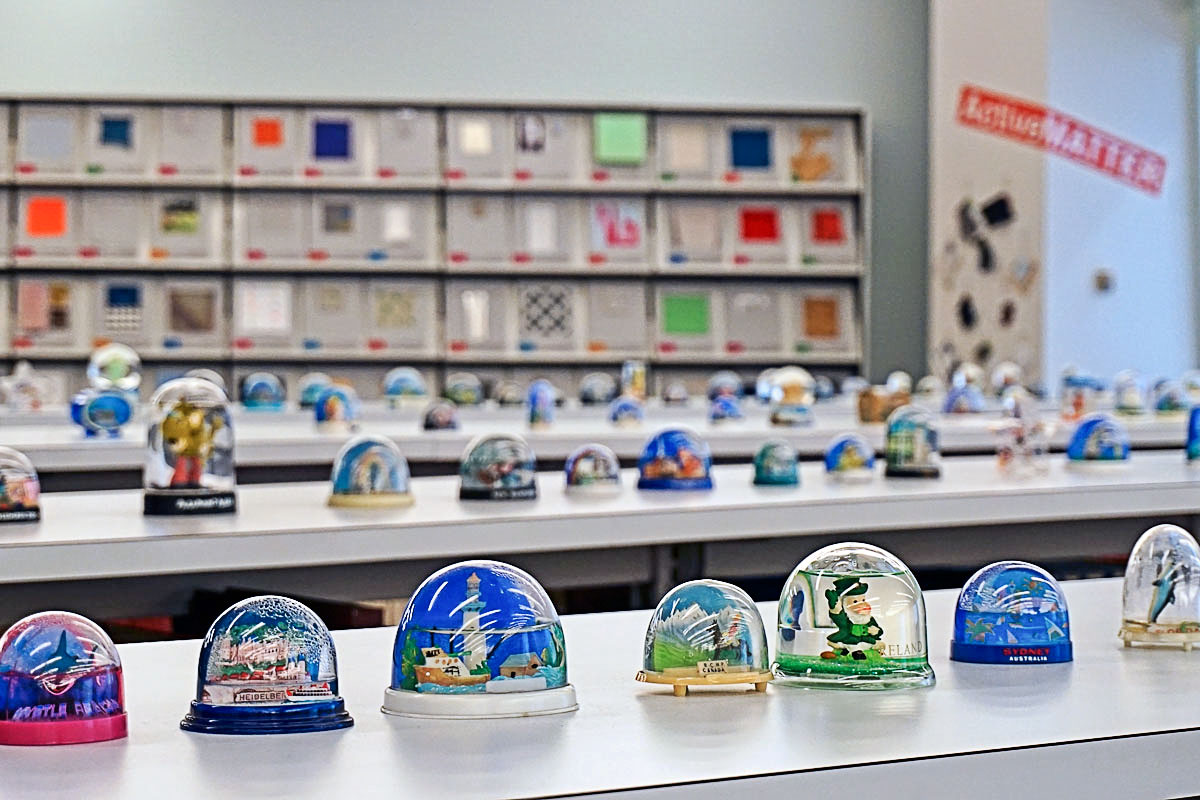 © 2018 Louise Levergneux, an exhibition of globes at The Robert A Deshon & Karl J Schlachter Library for Design, Architecture, Art, and Planning at the University of Cincinnati