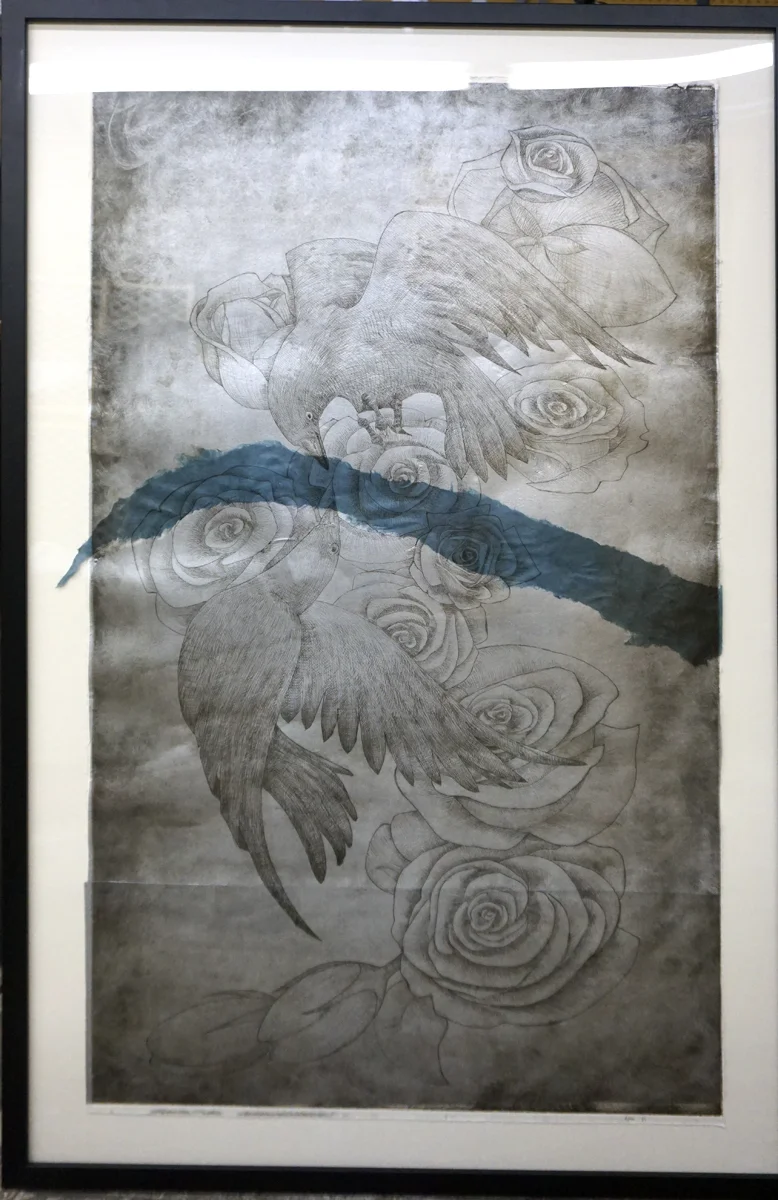 © 2018 Louise Levergneux, dry point by Desarae Lee