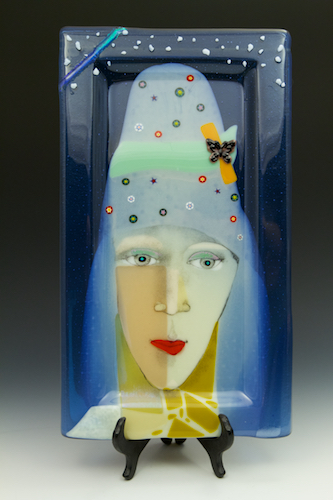 © 2018 Gary Viola, Twiga, fused glass by Monica Viola