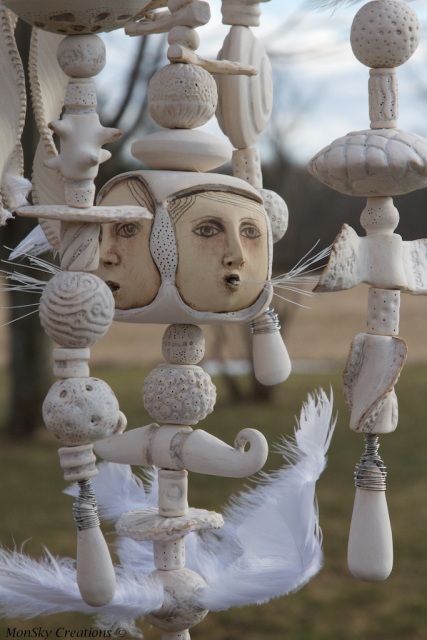 © 2018 Gary Viola, clay, Windtalker by Monica Viola