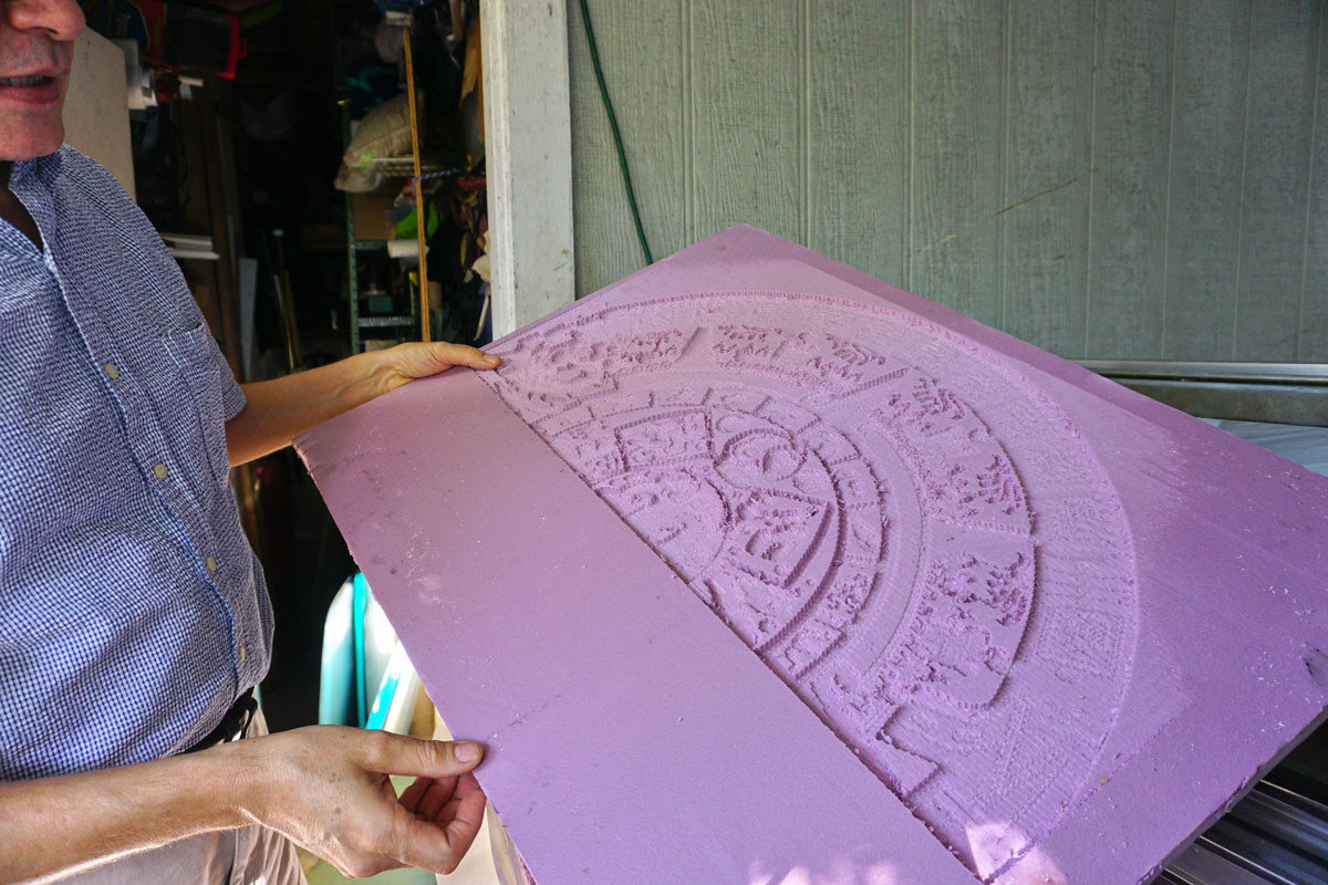 © 2018 Louise Levergneux. The finished styrofoam mold.