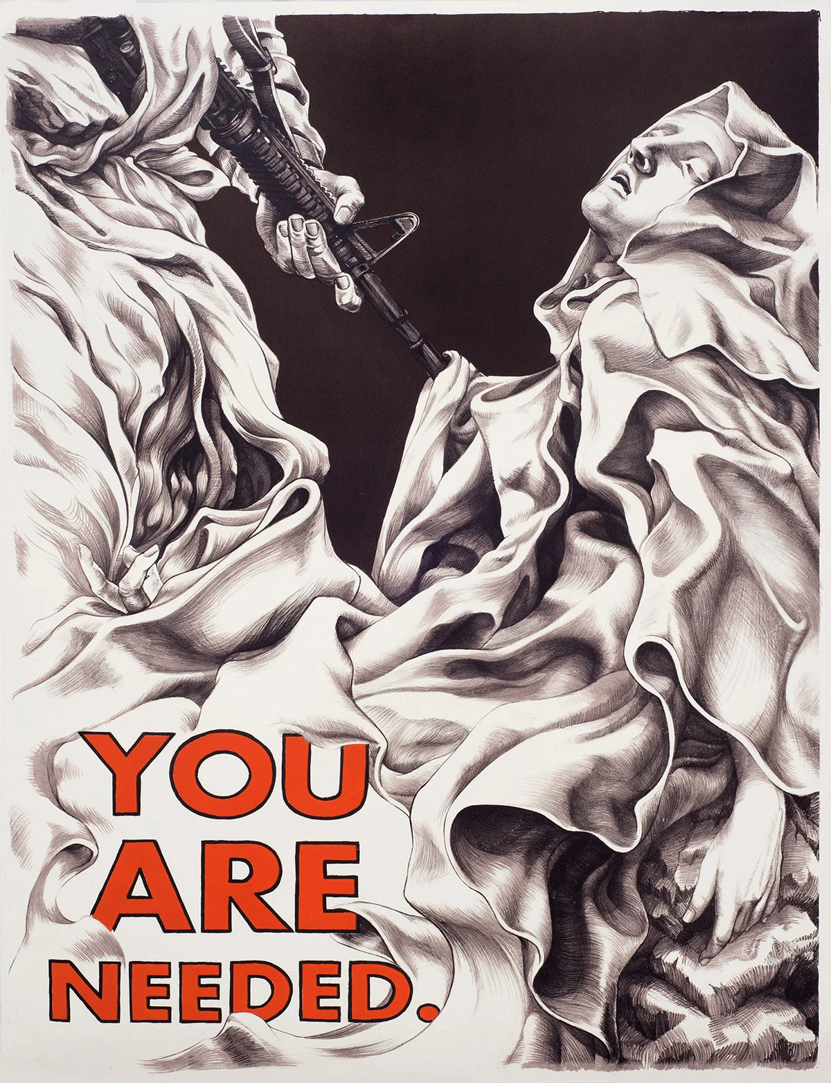© 2018 Ericka Walker, lithograph and screen print.