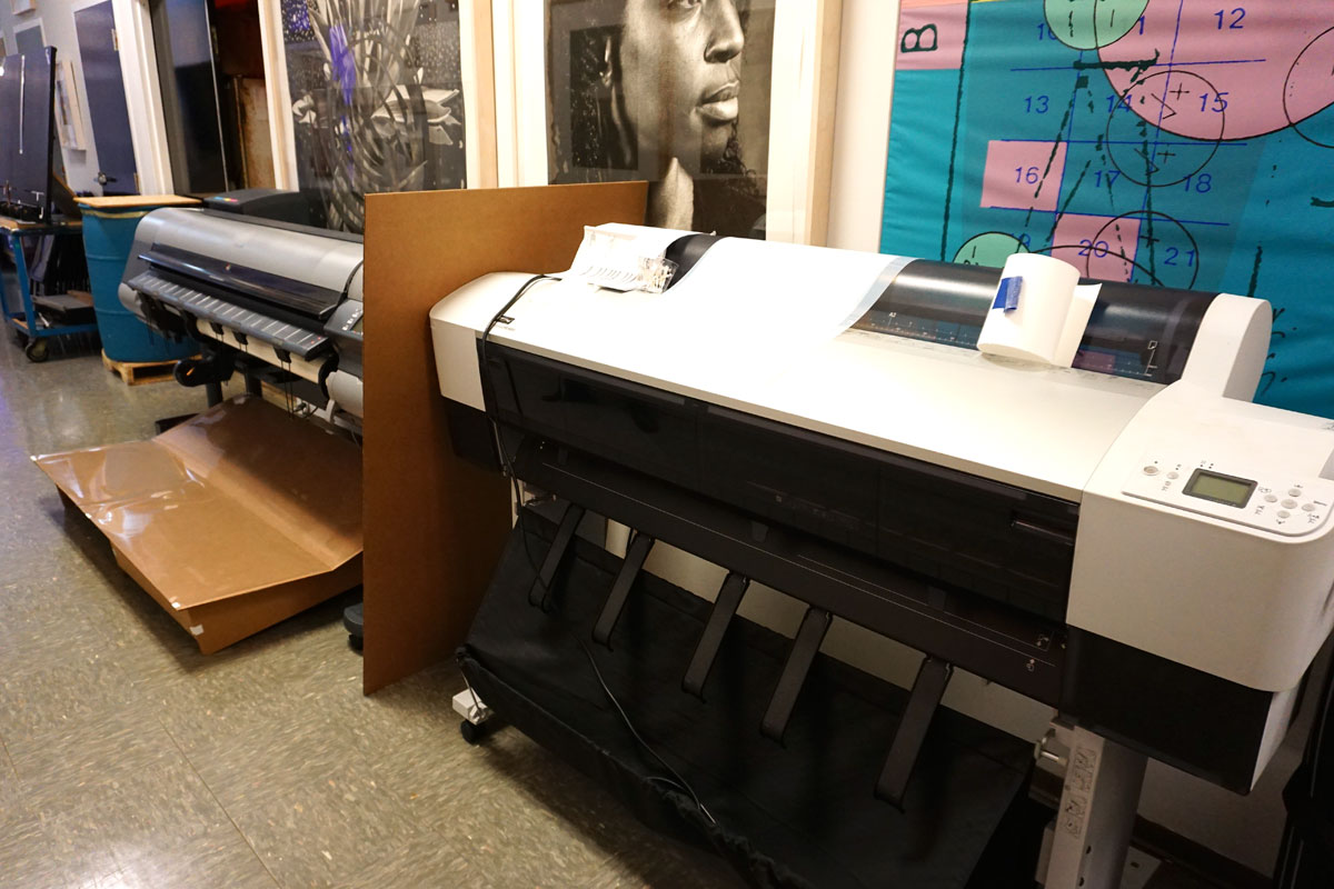 © 2019 Louise Levergneux. Graphicstudio’s archival ink printers.
