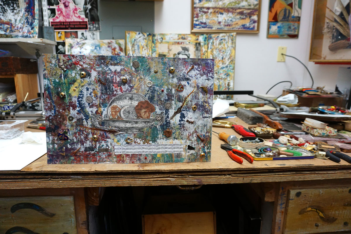 © 2019 Louise Levergneux. A work in progress with many of Christopher’s tools.