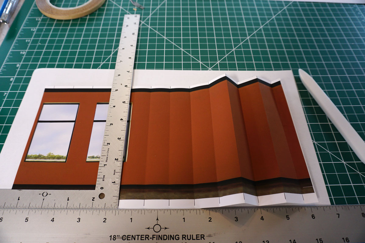 © 2019 Louise Levergneux. Folding the accordion pages of Surveillance .